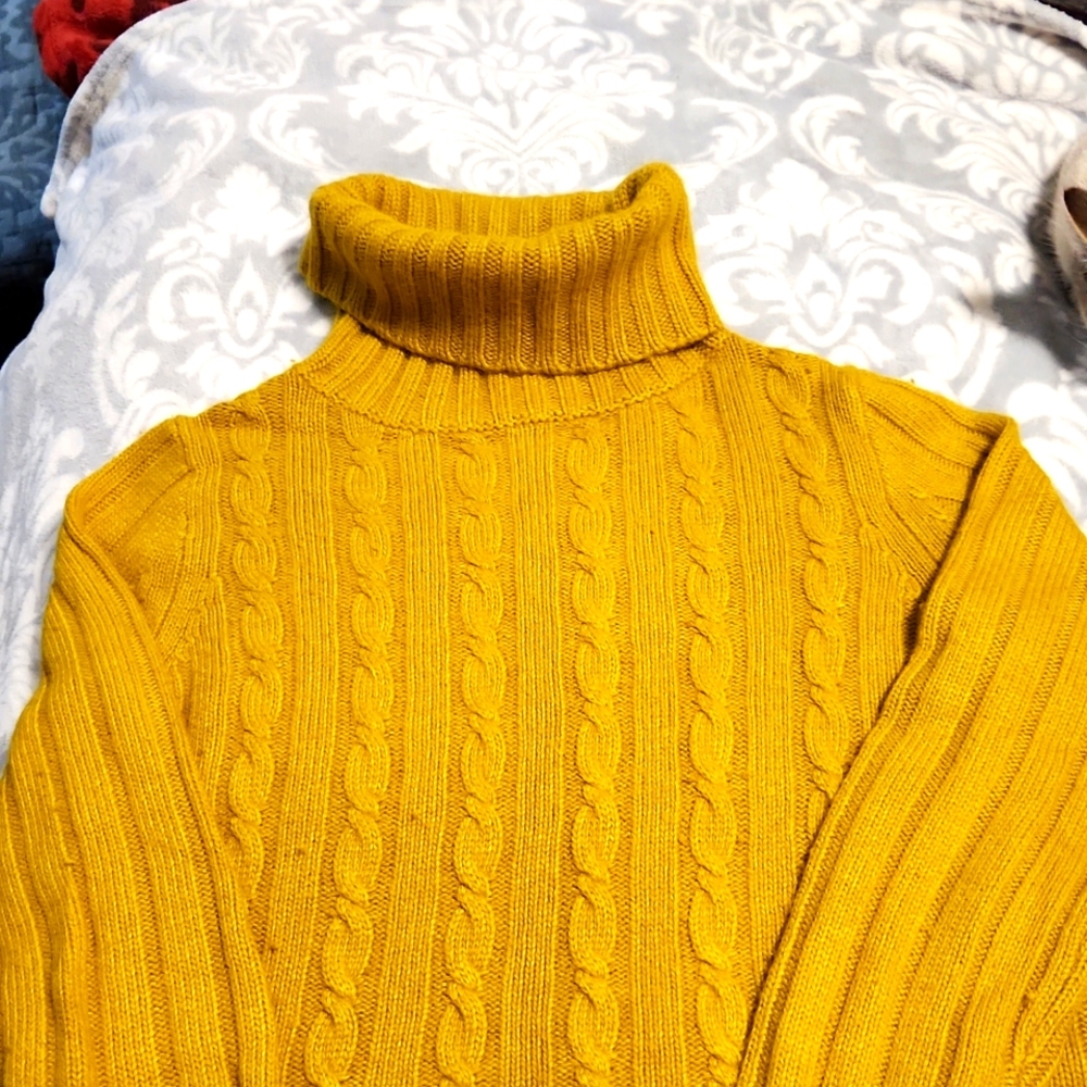 Cambridge cable turtleneck